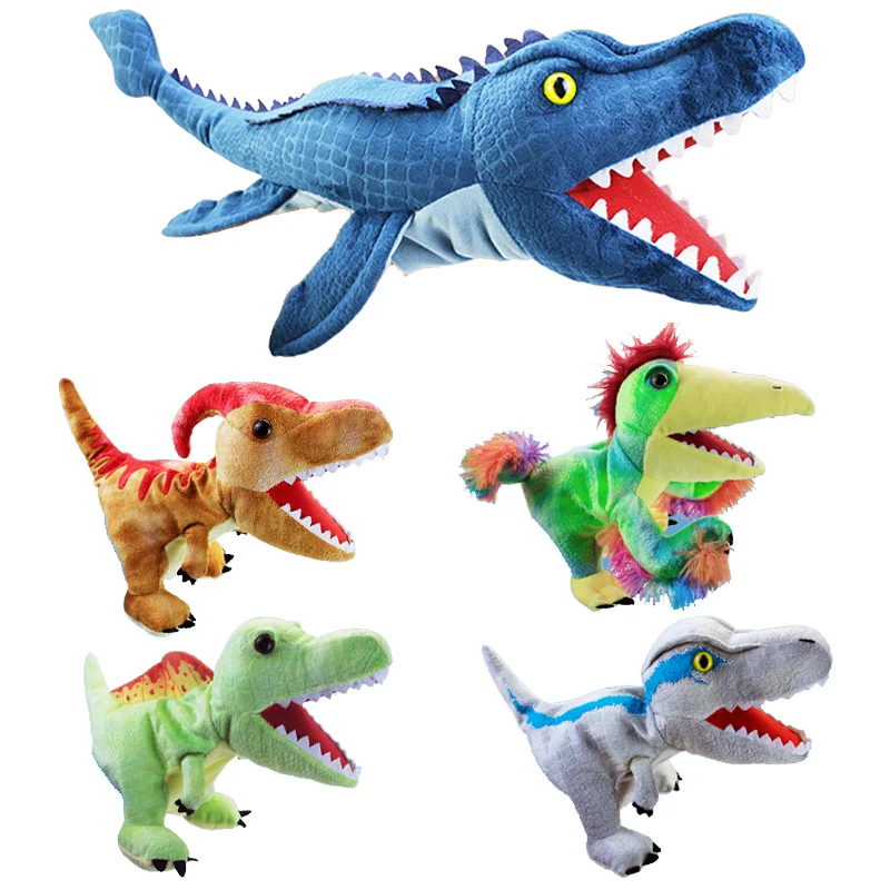 NOVÝ 11 DINOSAUUR DINOSAUUR PUTB PLUSH Hračky materská škola výkonnosť ruky Ručné ruky GLOVESTRICRICETOPS TYRANnosaurus DILOPHOAURUS