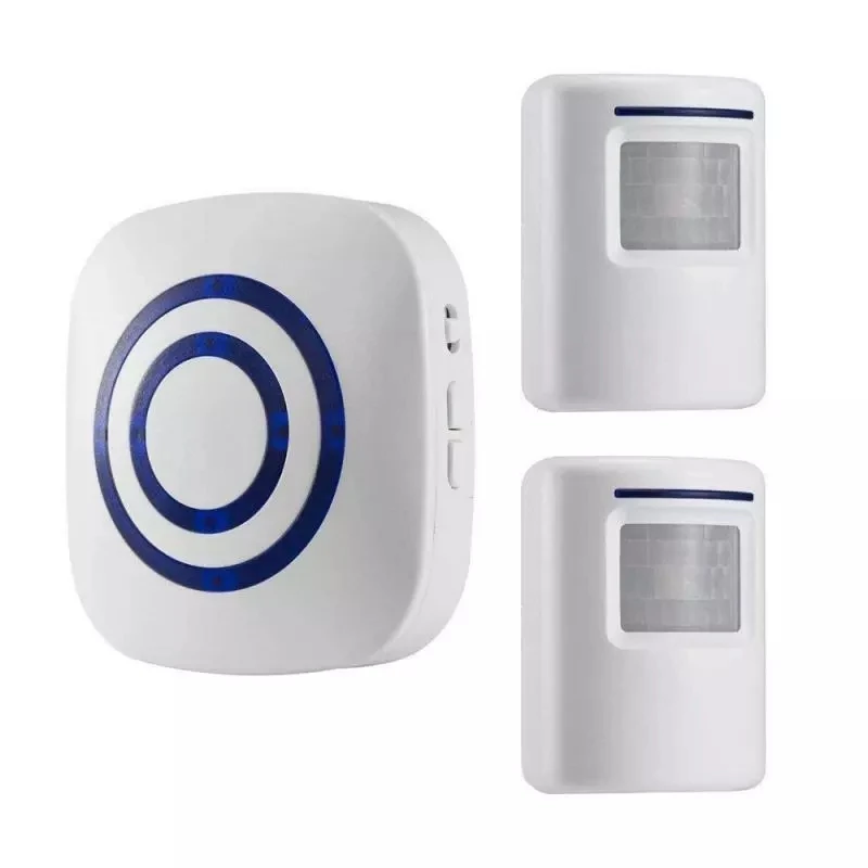 NOVÝ 110V-240V Wireless Door-Bell PIR Infračervený snímač Detektor pohybu Vstupné dvere Alarmový prijímač a vysielač EÚ/US