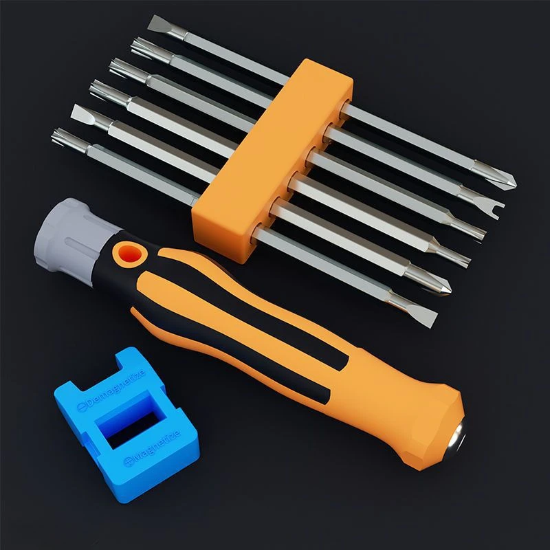 Nový 12 v 1 Magnetický skrutkovač Set kríž ploché tvarované skrutkovač hlava Multifunkčný precíznosť ručného údržby