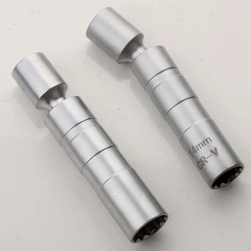 Nový 14 mm 16 mm tenká stena Drabeta zapaľovacej sviečky Univerzálny kĺb s magnetickým flexibilným nástrojom na opravu adaptéra zásuvky