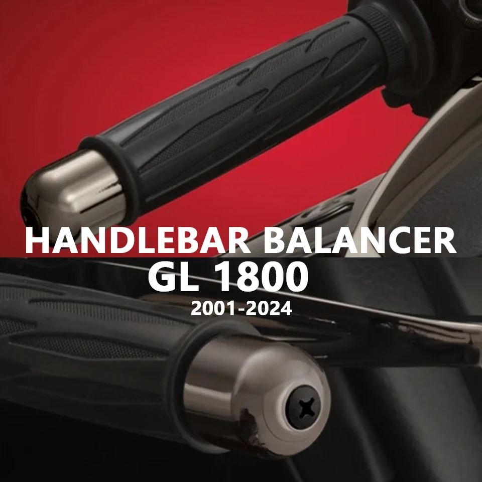 Nový 2001-2024 GL1800 ROD END Counterweight Chrómová rukoväť konca pre Honda Goldwing 1800 Gold Wing1800 GL 1800 Rukoväte stĺpcov