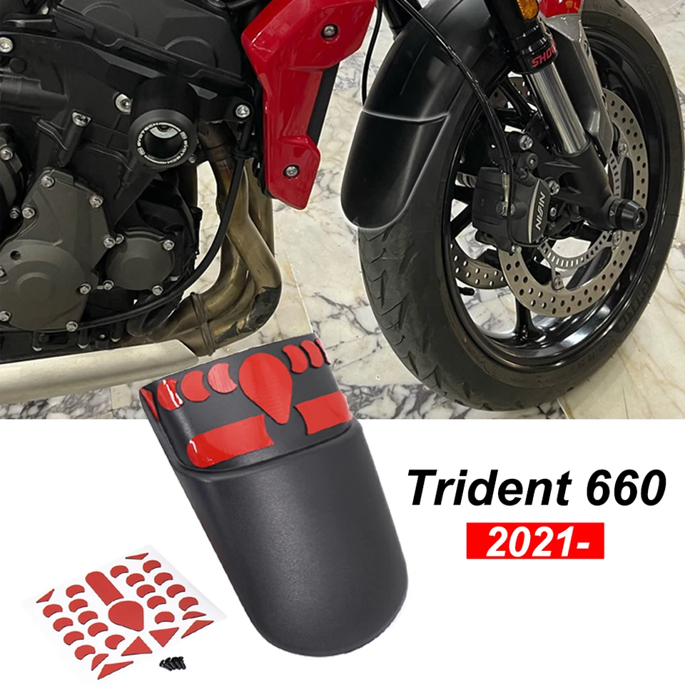 Nový 2021 2022 pre Trident 660 TRIST660 Zadný blatníkový motocykel Extender Mudguard Extension Splash Guard Tire Hugger