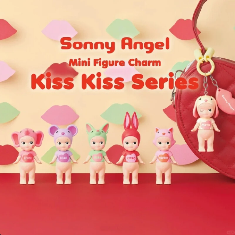 Nový 2025 Sonny Angel Kiss Series Mystery Box Kawaii Ozdobil Mini postava Módna slepá skrinka narodeniny darček
