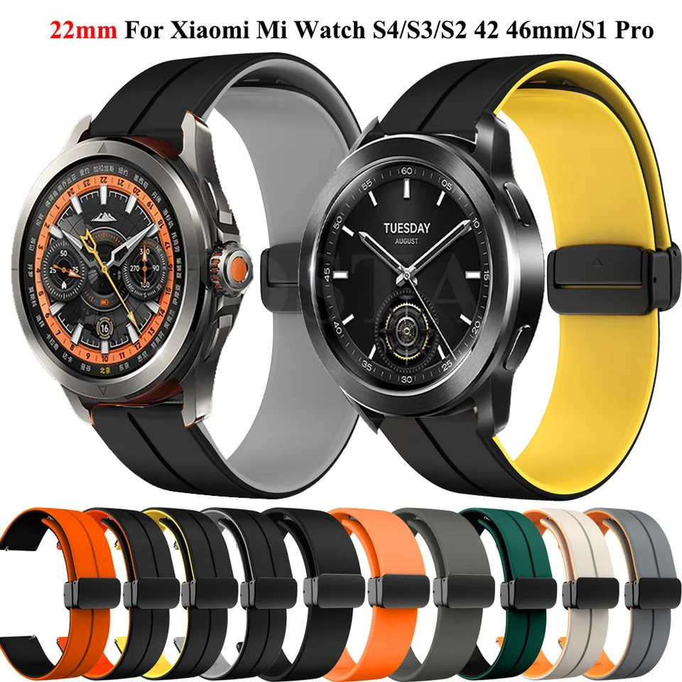 Nový 22 mm remienok na zápästie pre Xiaomi Mi Watch S4 S3 S2 42 46 mm Smart WatchBand pre Mi Watch 2 Pro S1 Pro/Active Wristband Accessories