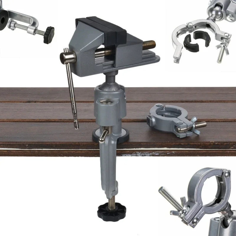 Nový 260 stupňov rotujúca tabuľka Vise Multifunkčná hliníková zliatina otočná lavica Clamp Clamp Electric Rotract Tool
