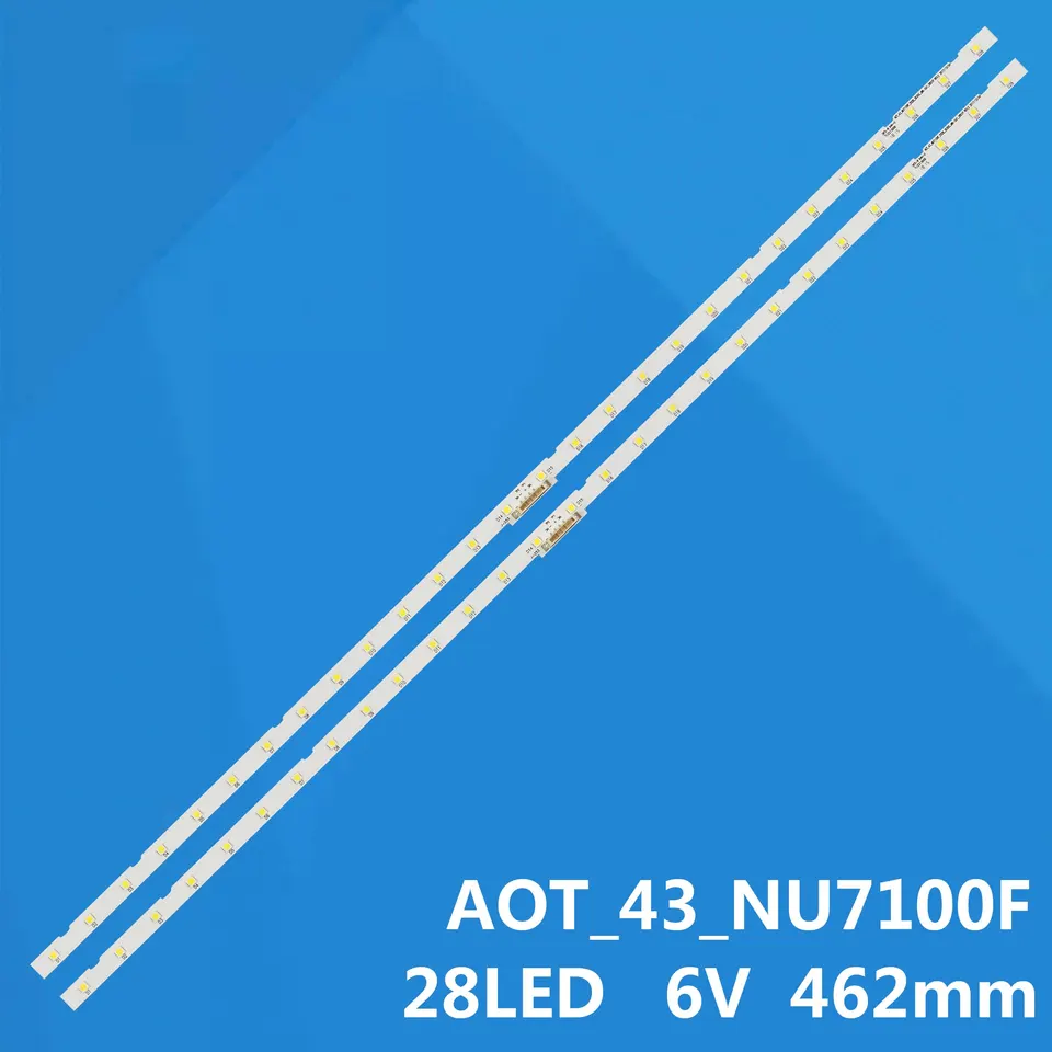 Nový 2pcs 28led LED podsvietenia pre Samsung 43NU7100 UN43NU7100 AOT_43_NU7100F UE43NU7100 UE43nu7120 UN43NU7100G UE43NU7199