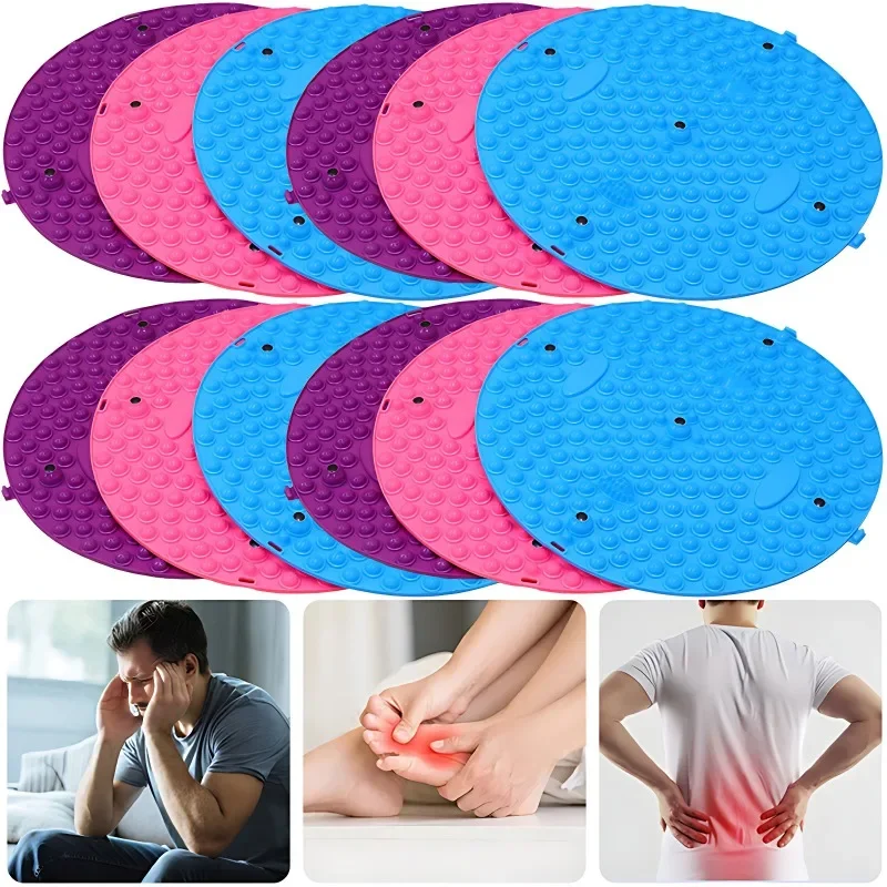 Nový 37 cm tlakového dosky prstov Masáž nohy nohy nohy cez Meridian Jogging Masážna podložka Fitness Pedál Pedál Pedál