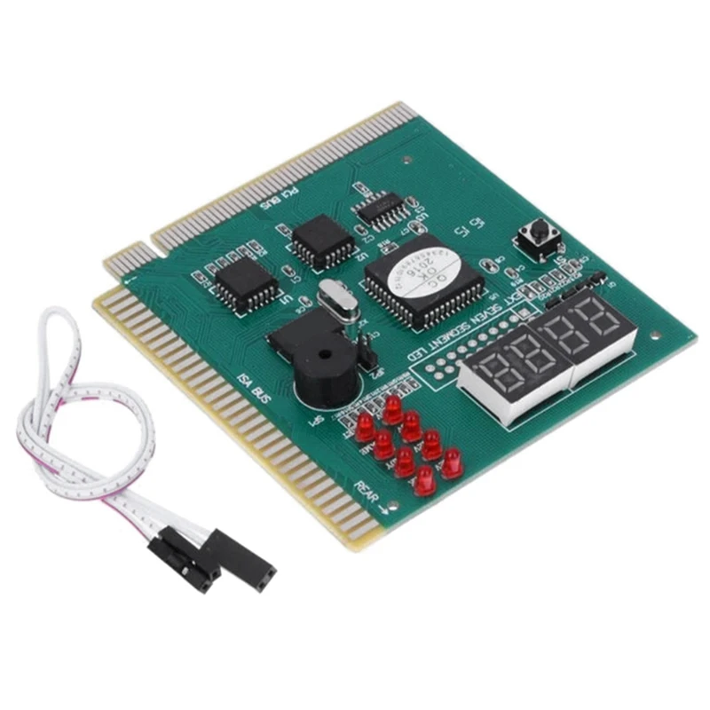 NOVÝ-4-DIGIT PC Analyzer Diagnostický diagnostický karta Tester základnej dosky pre ISA PCI zbernica hlavná doska počítača Zobrazenie základnej dosky