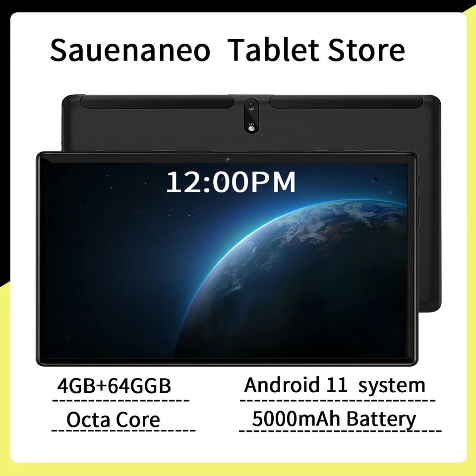 NOVÝ 5G WIFI 10,1-palcový tablet s Androidom so 4 GB RAM 64 GB ROM podporou pre hry, kanceláriu a sledovanie drámy, Android 11