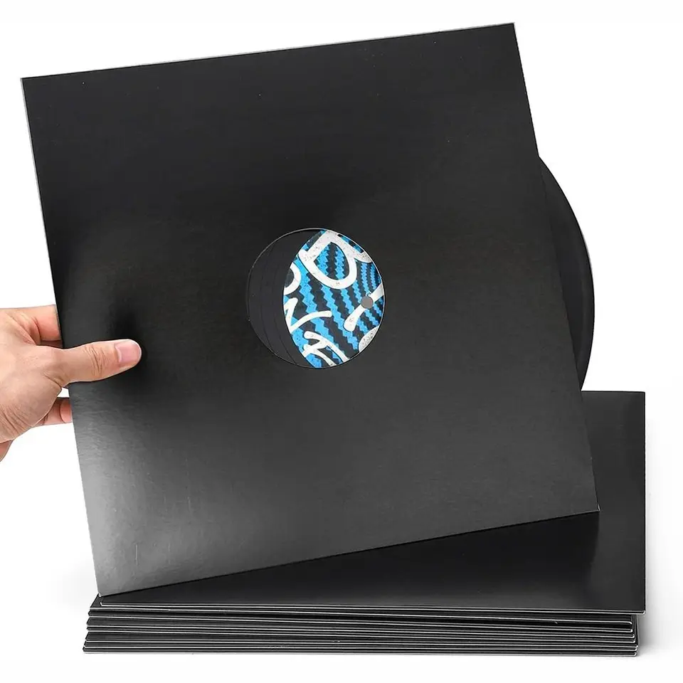 Nový 7/10 palcový vinylový záznam rukávu Oseamable Composite Kraft Paper Tag Vinyl Outer Ruesves Record