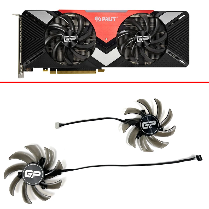 Nový 87 mm 4pin GA91S2U Cooling Fan RTX2080 2080TI 2070 2060 GPU pre Palit PNY RTX2080TI RTX2060/2070/2080