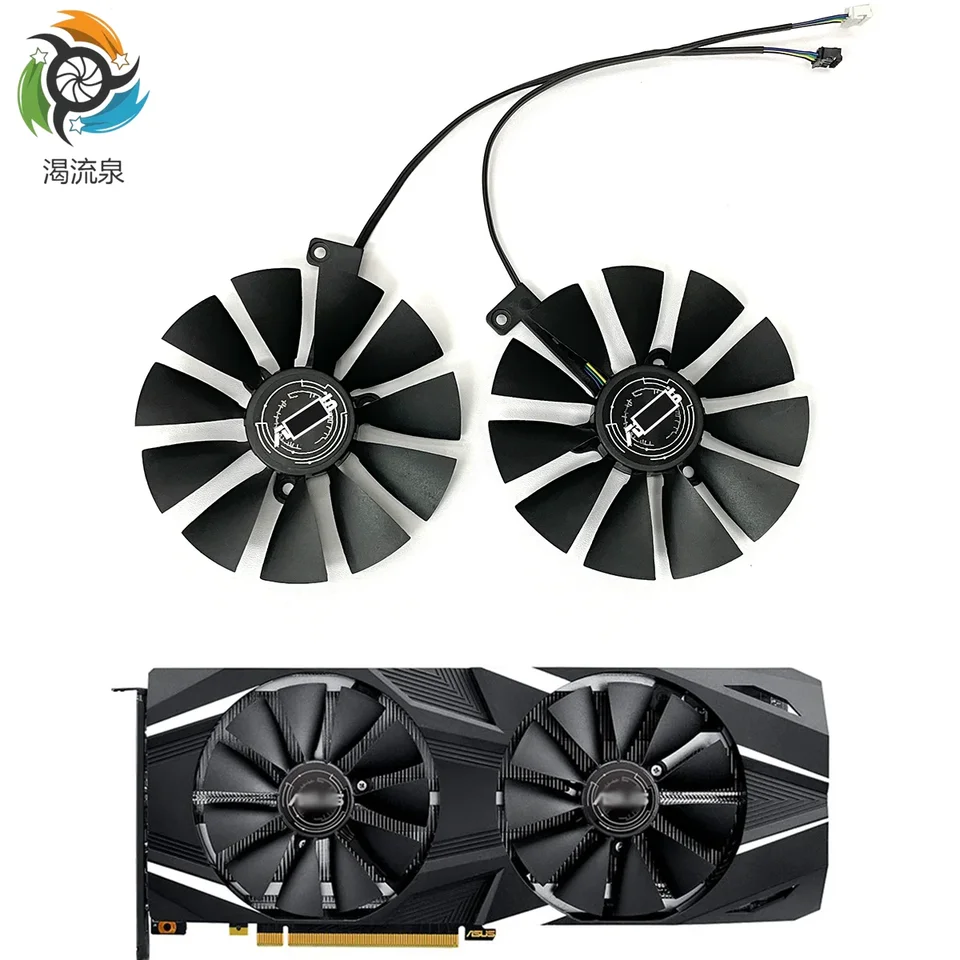 NOVÝ 87 mm FDC10U12S9-C 4PIN DUAL ADVANCES COLLING VIDEC pre ASUS GEFORCE RTX 2080 2070 2060 GRACING GRAFICKÁ KARTA CHLATÍR COUNÁL