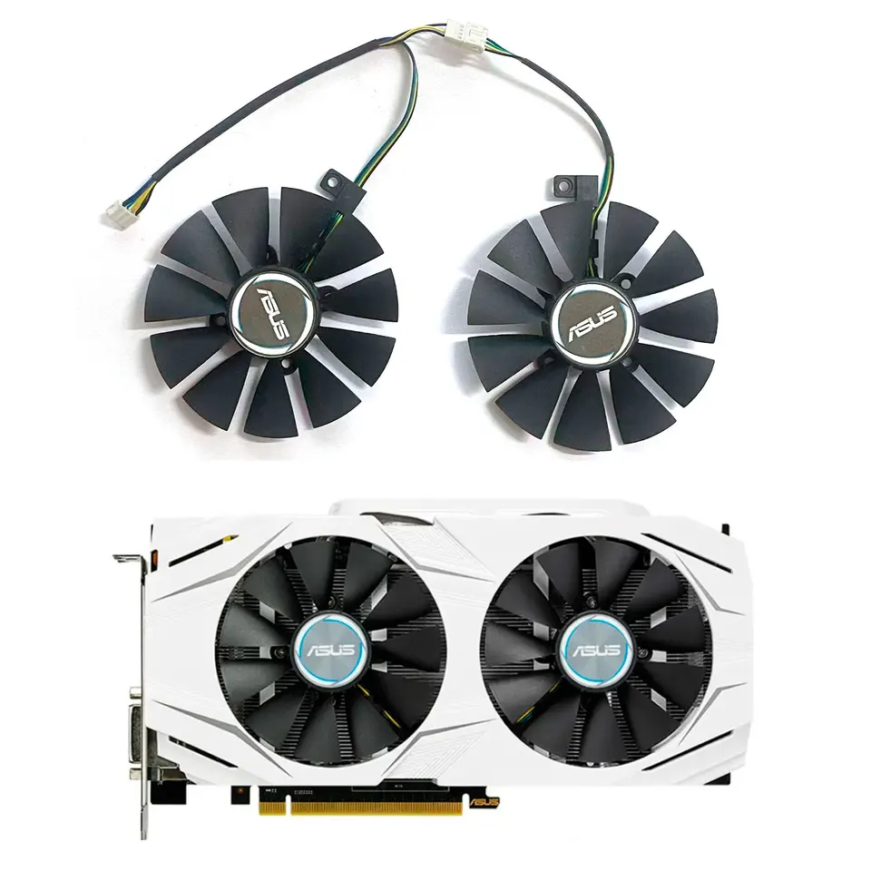 NOVÝ 87MM PLD09210S12HH GTX1060 GTX1070 FDC10U12S9-C VENTILUS COLINGE pre ASUS GTX 1060 1070 RX 480 Grafická karta T129215SU VENTILÁR COOLER ventilátor