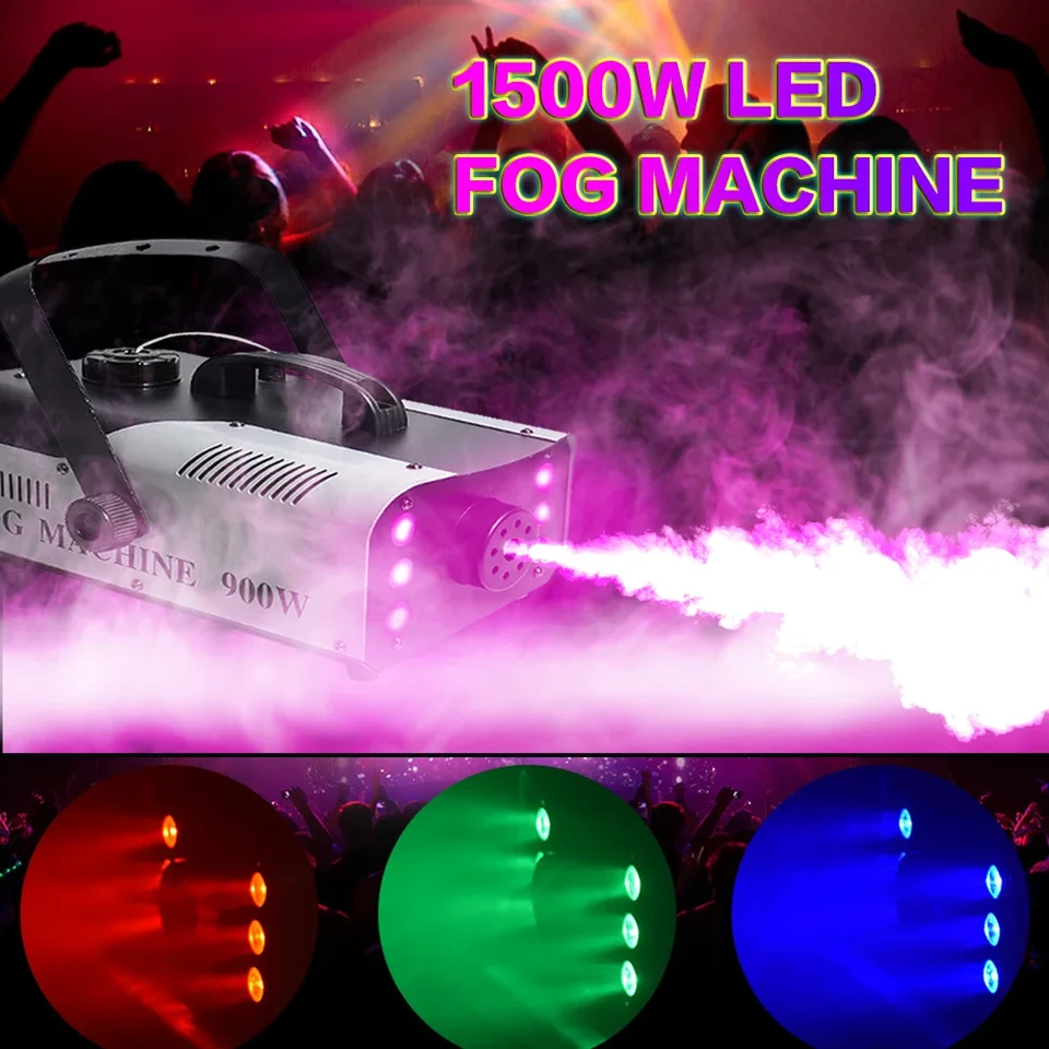 NOVÝ! 900W LED hmlové strojy 110V/240V Vzdialené disco DJ Fogger Zariadenie Indoor Party Smoke Machine na vianočné sviatočné podujatie