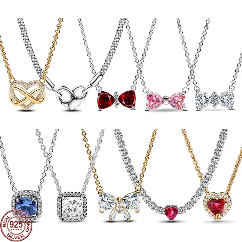 NOVÝ 925 Sterling Silver Classic Leskiny v tvare srdca, luxusný luxus Vynikajúci kúzlo Dámske šperky prekvapujúce darčeky