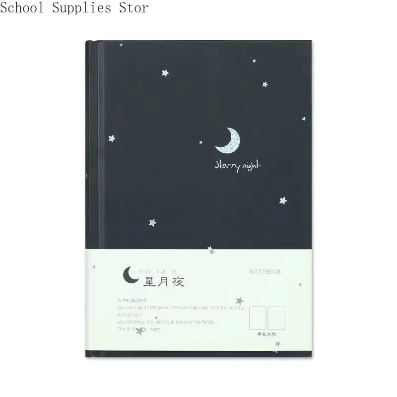 Nový A5 All Black Paper Blank Vnútorná stránka notebook Skicár kancelárske potreby Darčekový hardcover Poznámkový blok
