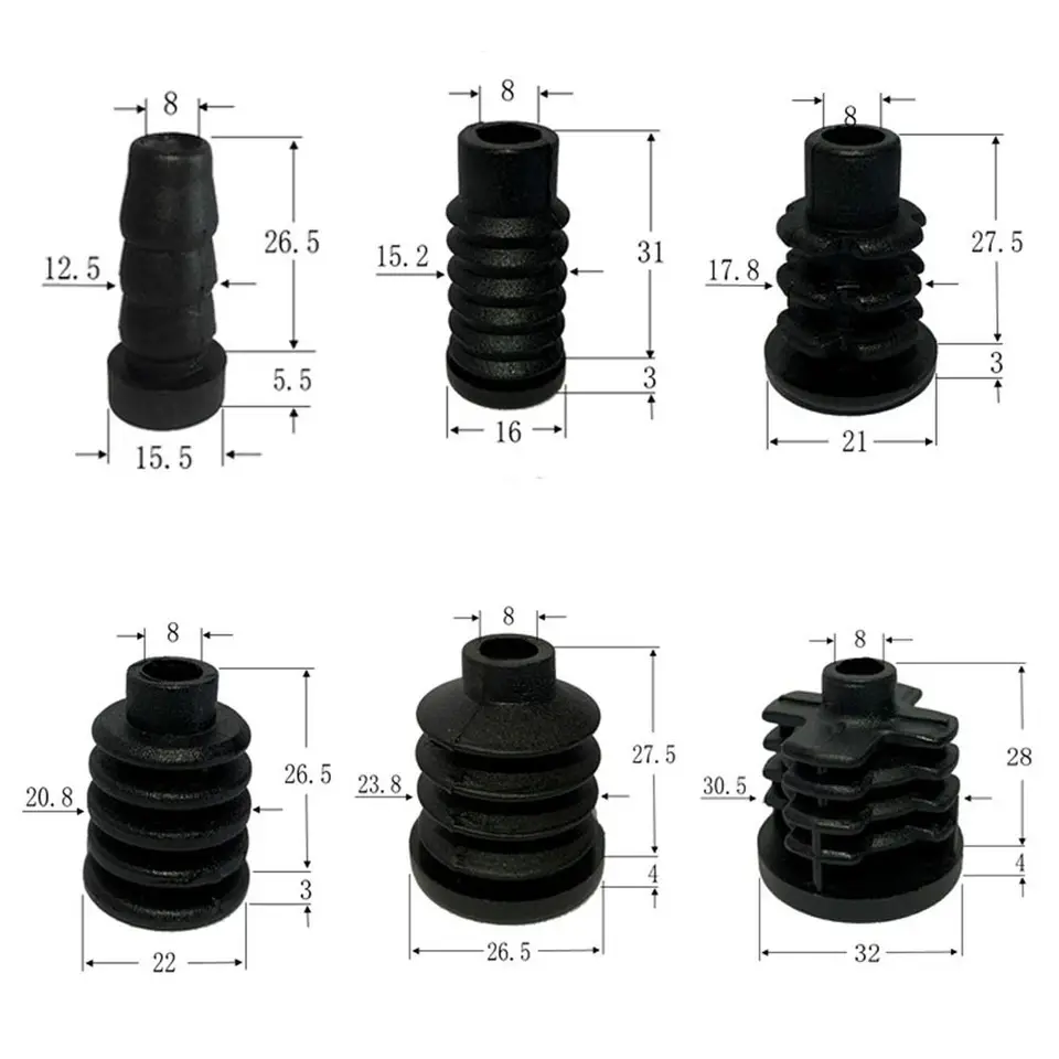 Nový ABS Caster Gum Gum Gum Gum Mute Trolley puzdro kolesá kufrík na náhradné diely potiahnuté kolesami
