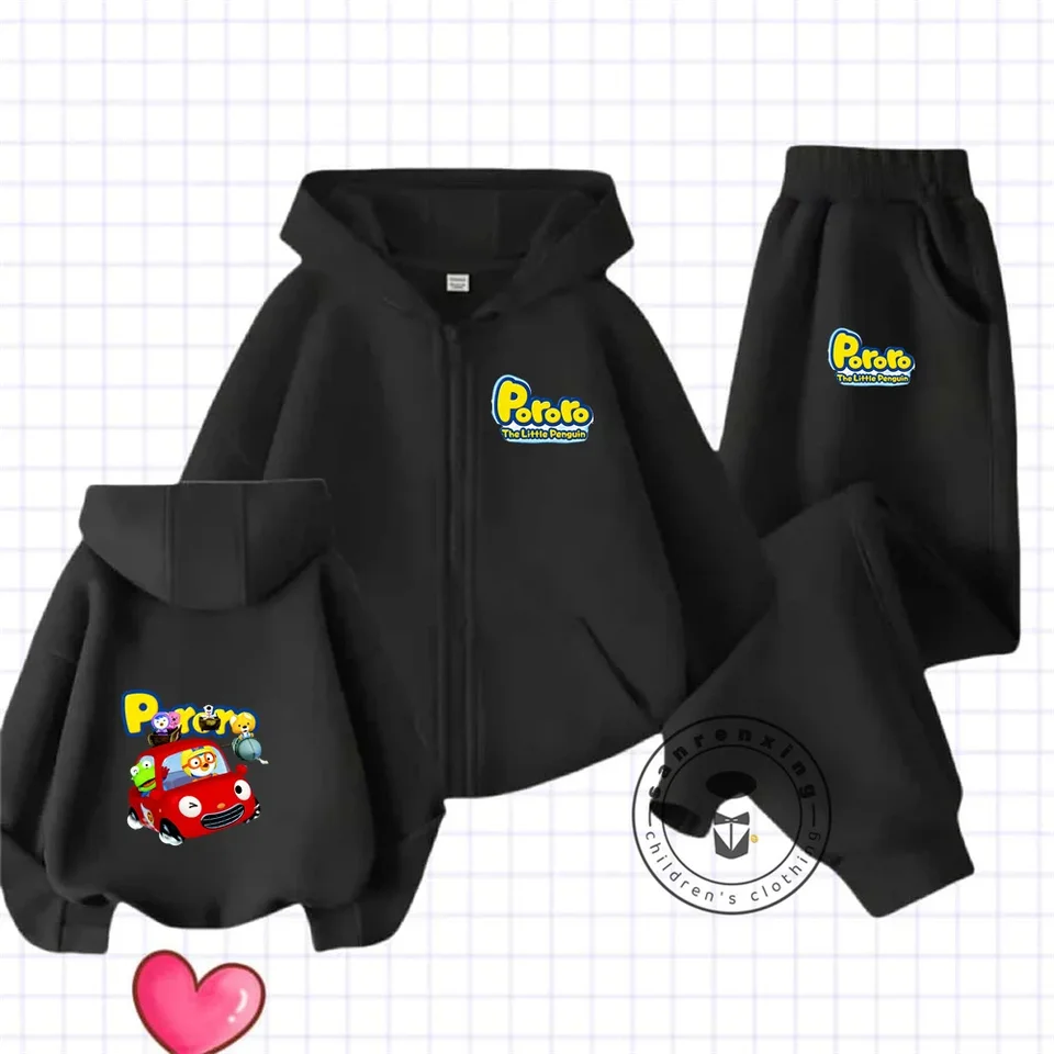 Nový astro chlapec Kids Zipper Hoodie Set Cartoon Tlač Jeseň/Zimná mikina s dlhým rukávom