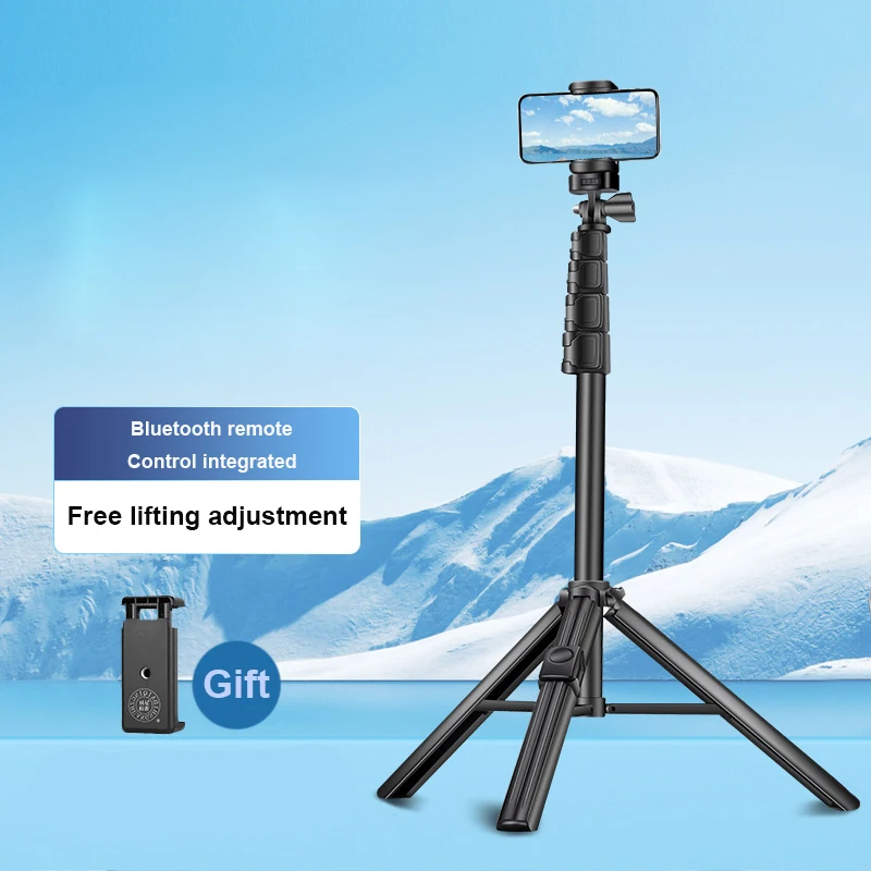 Nový bezdrôtový Bluetooth Selfie Stick Tripod s diaľkovým držiakom na držiak na ľahký telefón Monopod pre smartphone tiktok naživo