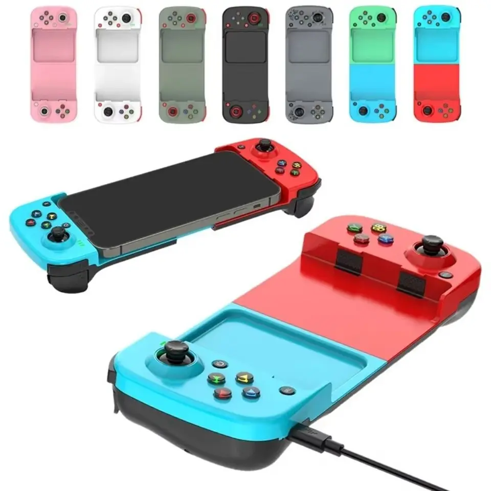 Nový BT 5.0 D3 Gamepad Android Teleskopický ovládač podpory hier iOS Multicolor Cell Game Controllers