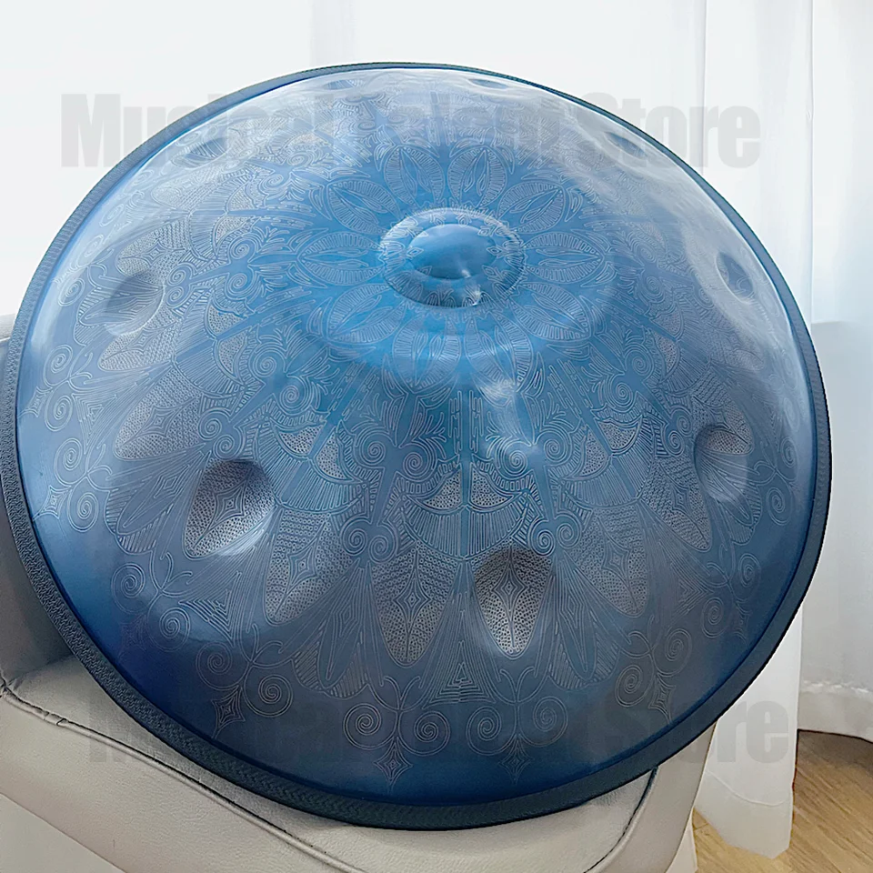 Nový bubon Handpan v dinine Kurd, oceľový jazyk bubon, profesionálny výkon, darček, 9, 10, 12 poznámok, 22 palcov, 2024High-kvalita