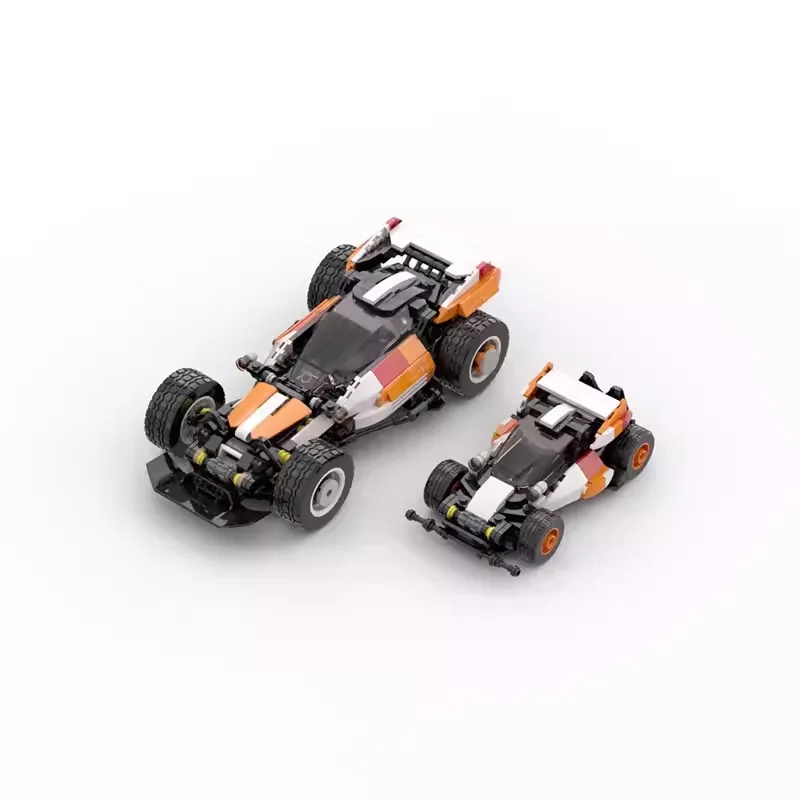 Nový cisár Superstar Building Block Block Block Toy 8 Grid Cočiar 4 Wheels Drive Boy Brothers Racing Car Boy Collage Speed ​​Series