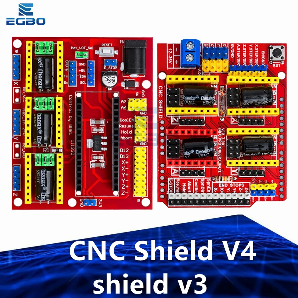 Nový CNC Shield V4 Shield V3 Engrajed Machine / 3D tlačiareň / A4988 Rozširujúca doska vodiča pre súpravu Arduino DIY