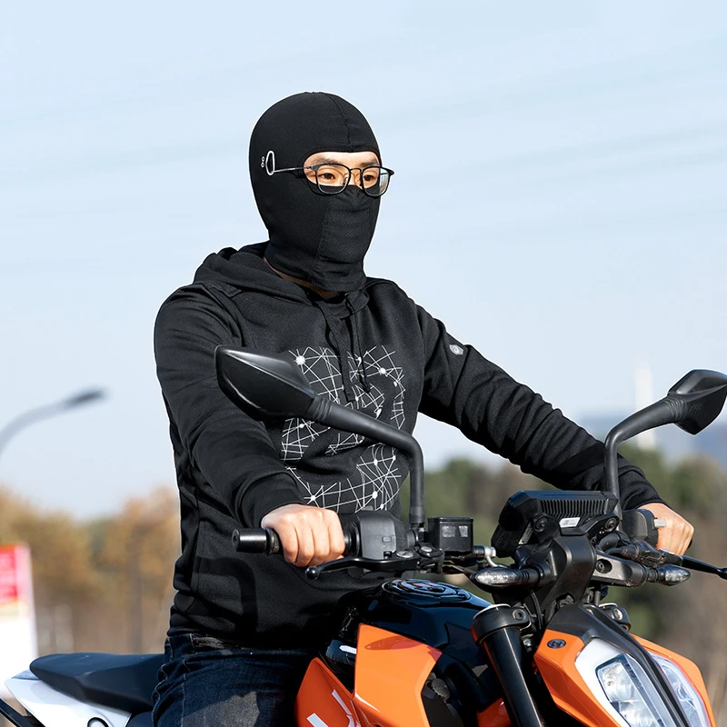 Nový cyklistický ľad hodvábna maska ​​Balaclava UV ochrana tvárovej masky Motocykel Hlava hlava vonkajšie ľadové hodváb