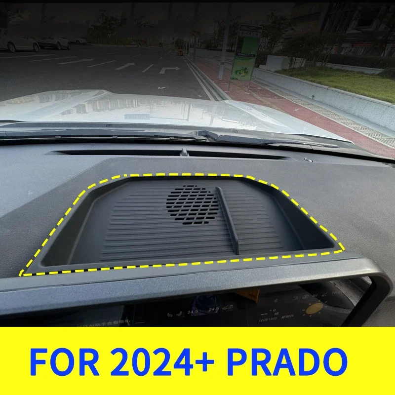Nový! Dashboard Storage Tray kompatibilný s 2024 2025 Toyota Land Cruiser Prado 250 Center Console Display Box Hidden Tray Siliko
