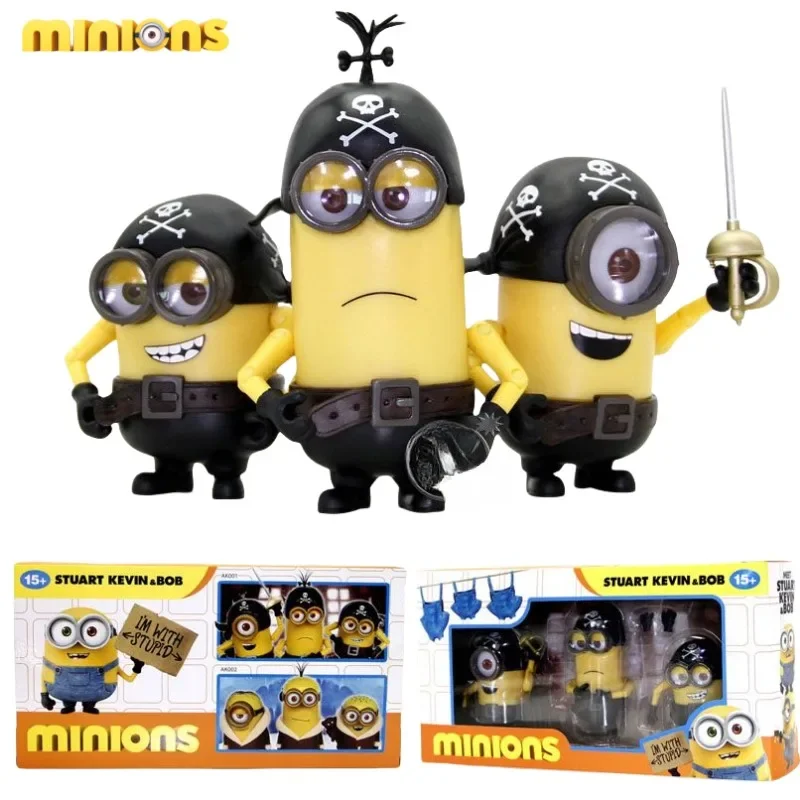 NOVÝ DESPIPABLE ME MINIONI KEVIN BOB Anime Periférna bábika Kreatívna personalizovaná kawaii ornament