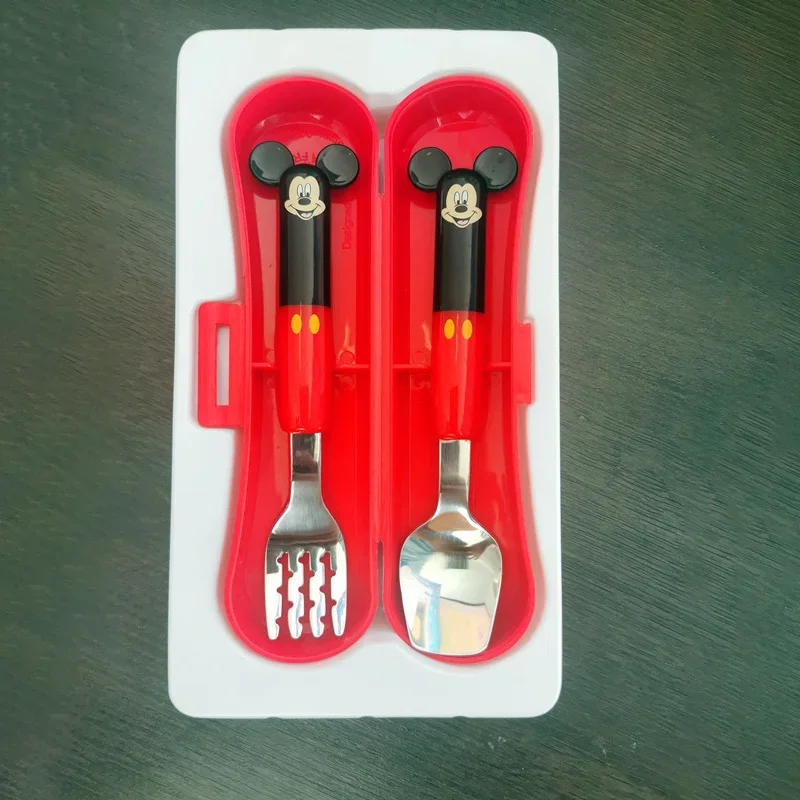 Nový detský riadový riad s detskou lyžičkou Disney Mickey Minnie Spoon Spoon Spoon 304