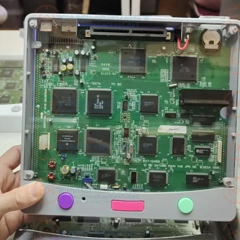 Nový DIY Transparent Saturn Game Console Saroo Dedikovaný SS Diskless Host Saroo Card Loader Exkluzívny pre Sega Saturn Games