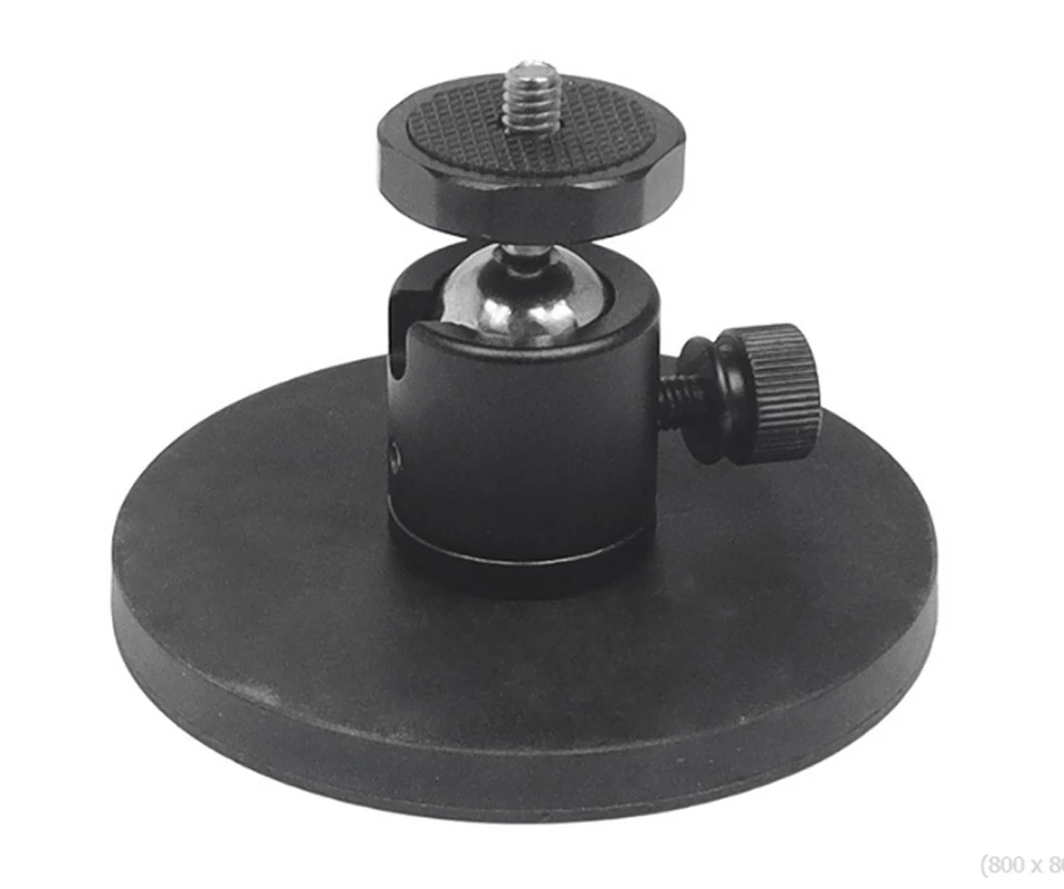 Nový dizajn 88/66/43 mm Priemer magnetickej základne s držiakom lopty sa používa pre hudobný stojan GoPro a svorka na telefón