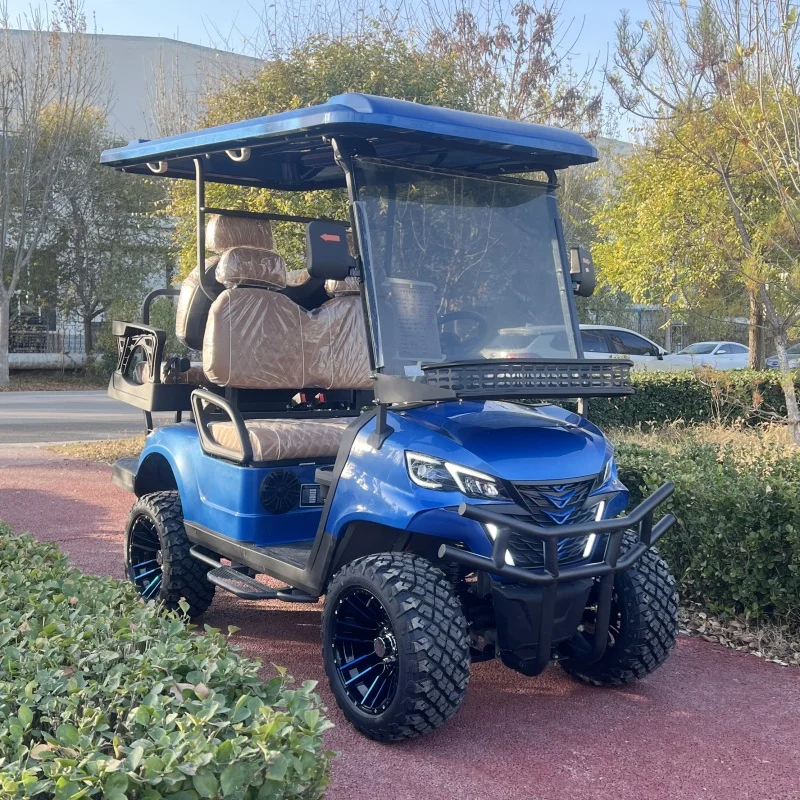 Nový dizajn klubový automobil 48v 72v Elektrické zdvíhané pouličné legálne golfové vozíky mimo cesty Golf Buggy Electric Club na predaj