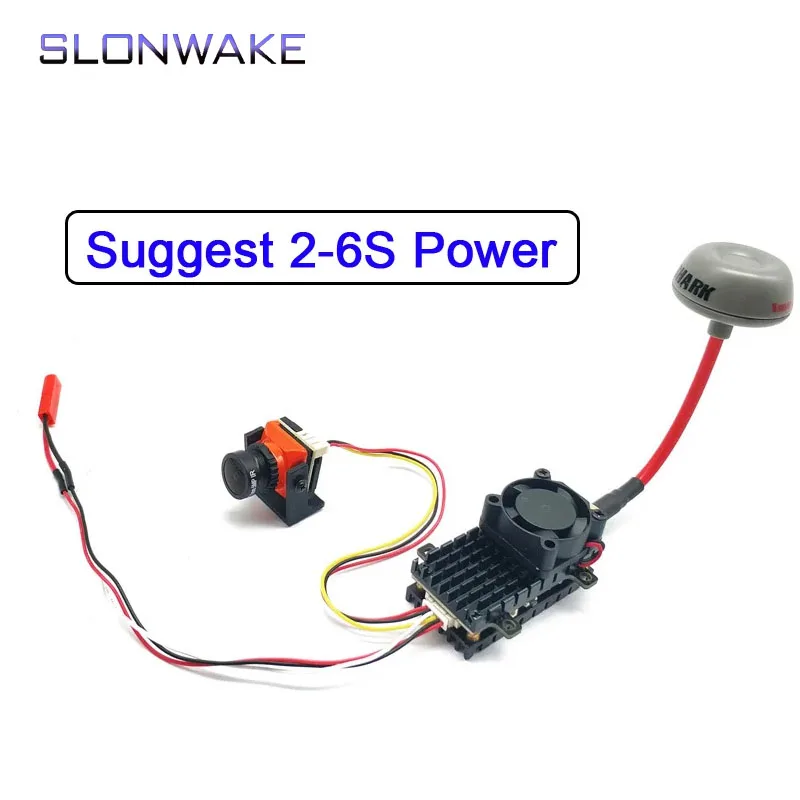Nový dlhý dosah 5,8 GHz 48ch 2W FPV Wireless VTX vysielač s CMOS 1500TVL mini fotoaparátu pre RC prehrávanie dronov