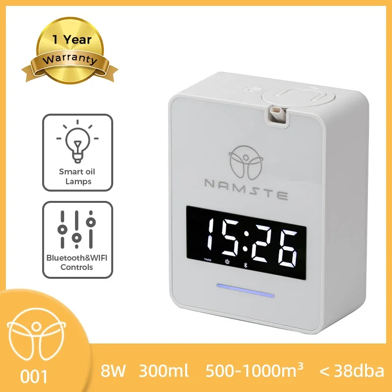 Nový domáci parfum Elektrický arómový difúzor 300 ml Essential Oi Wifi Bluetooth stroj 1000 m³