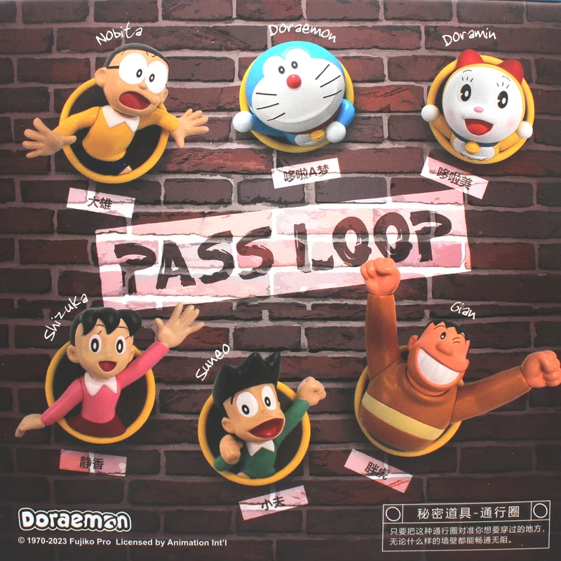 Nový doraemon originálny seriál slepá skrinka hračka Magnetická chladnička Sticker Fat Tiger 3D dekorácia Trendy hra k narodeninám darček