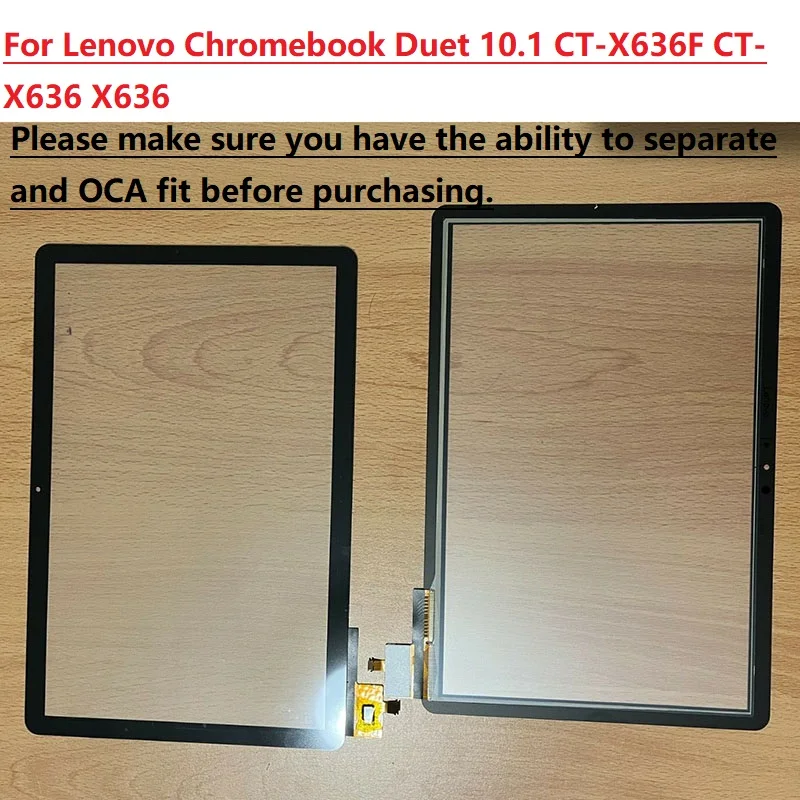 Nový dotyk pre Lenovo Chromebook 10.1 Duet CT-X636F/N CT-X636 X636 DIGITÁRNE DIGITÁRNE PARLITIZÁRNE PANEL