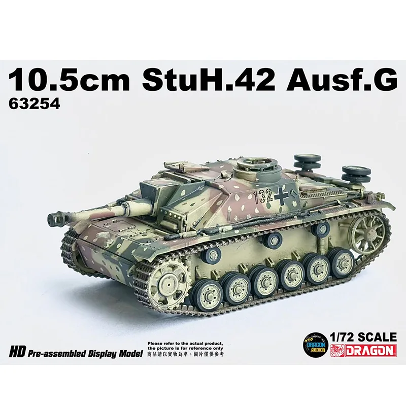 Nový drak WW2 1:72 Útočná pištoľ v mierke 10,5 cm Typ 42 Útok G Tank Model 63254 Dary Nemecká armáda Vojenská zbierka na sklade