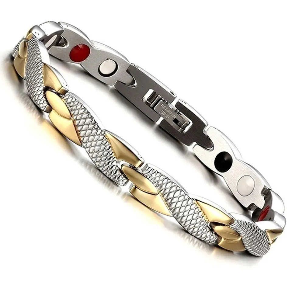 Nový dračí vzor skrútený zdravý magnetický magnet náramok pre ženy Magnety Magnety náramky pre ženy