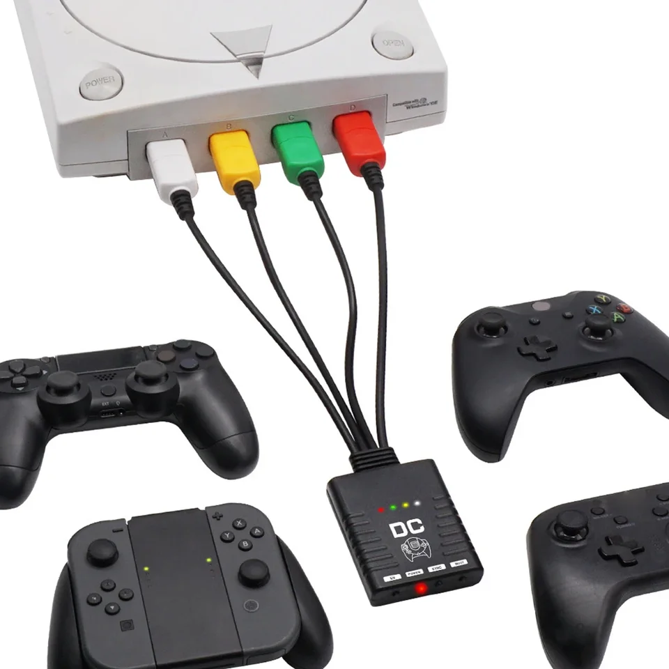 Nový Dreamcast BlueRetro Wireless Controllers Adapter pre konzolu SEGA Dreamcast Console pre PS3 PS4 PS5 Switch Wireless Game Controller