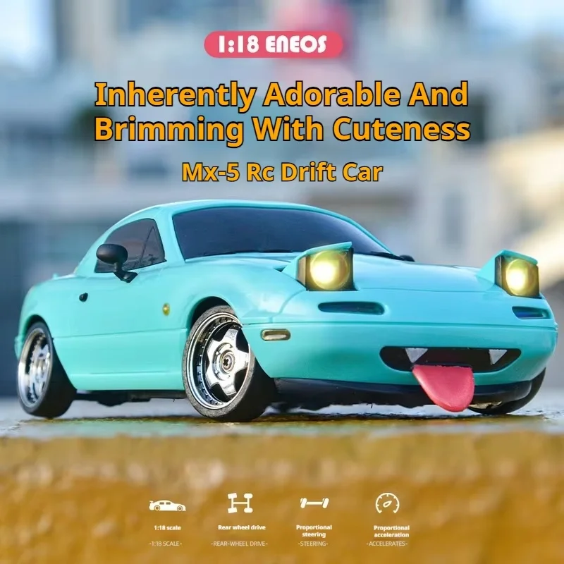 Nový drift car MX-5 Miata RX7 1:18 Rozkošný 2,4G ESP Gyro Flip-up Light Plné rozsahu diaľkové ovládanie hračky pre diaľkové ovládanie
