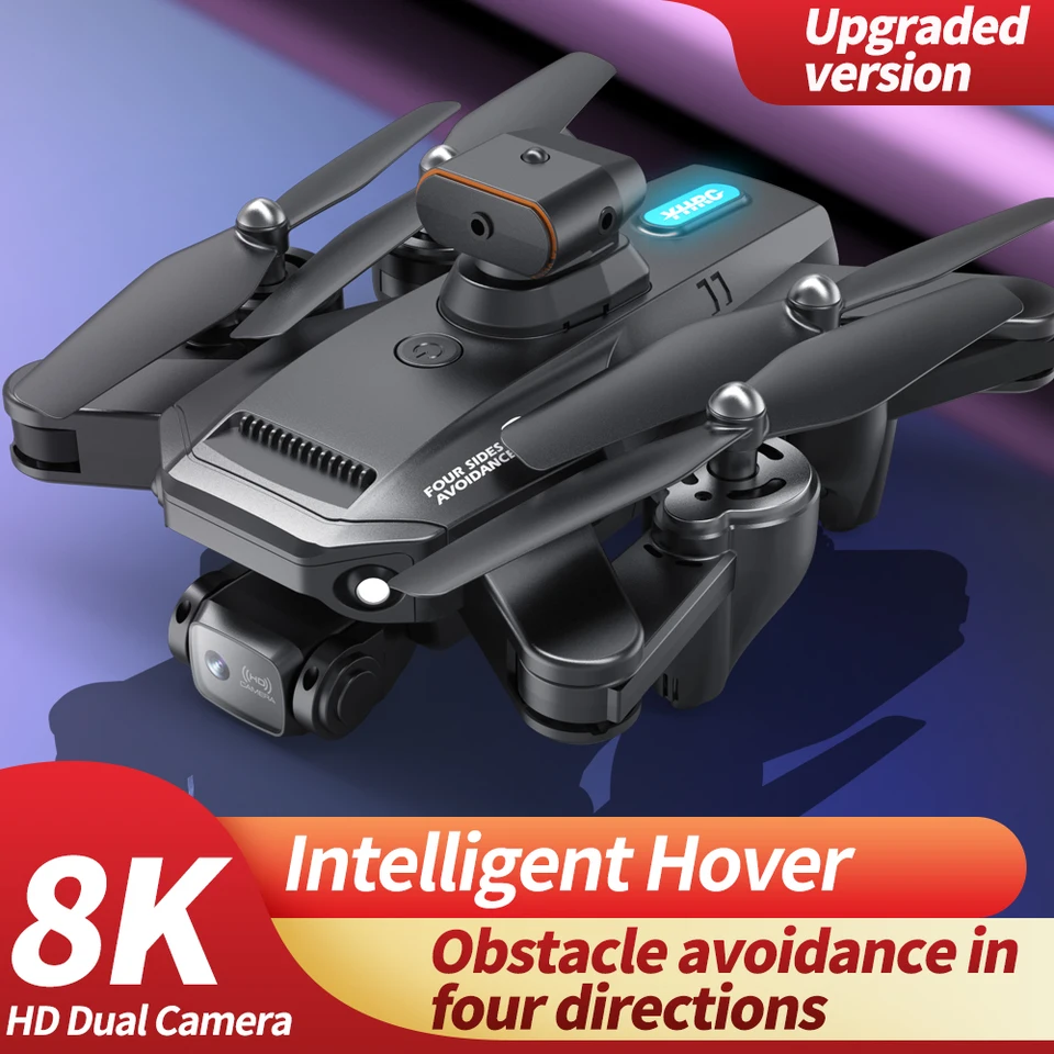 Nový Dron GPS Dual Camera 4K 8K HD Aerial Photography Intelligentná prekážka vyhýbanie sa skladateľným štvorkoliek RC Hračky P9