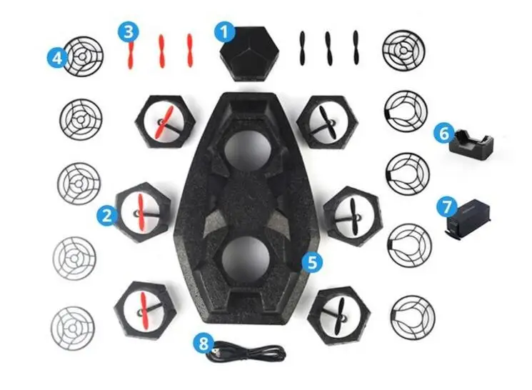 Nový dron MakeBlock Airblock Programovateľný vzdelávací dron náhradné diely Motor Arm Set Control
