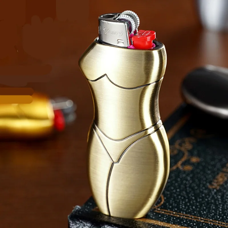 Nový držiak krytu kovového zapaľovača pre obaly pre BIC Mini zapaľovače Rukáv Pohodlné uchopenie Uchopte ľahší držiak shell typu J5