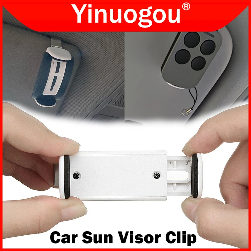 Nový držiak na klip Držiteľ automobilu Sun Clip Clip Garážové garážové ovládacie prvky nastaviteľné 47-70 mm garážové diaľkové ovládanie klip