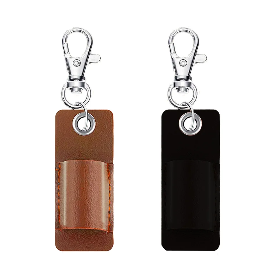 Nový držiak na kožené pero Per retro retro kľúča skladovacie puzdro Organizátor Organizátor Protector Keyring for odznak klipový krk na krk