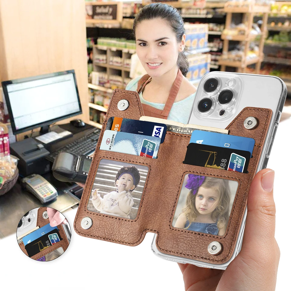 Nový držiak na sloty na kartu PU Pure Color Plus Phone Pase Pase pre mobilný telefón iPhone Samsung Huawei Xiaomi Oppo Vivo