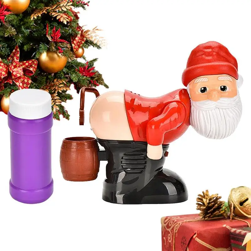 Nový elektrický Santa Claus Bubbles stroj fúka bubliny hudobná ľahká zábava hračka žart Funny ornament vianočné darčeky