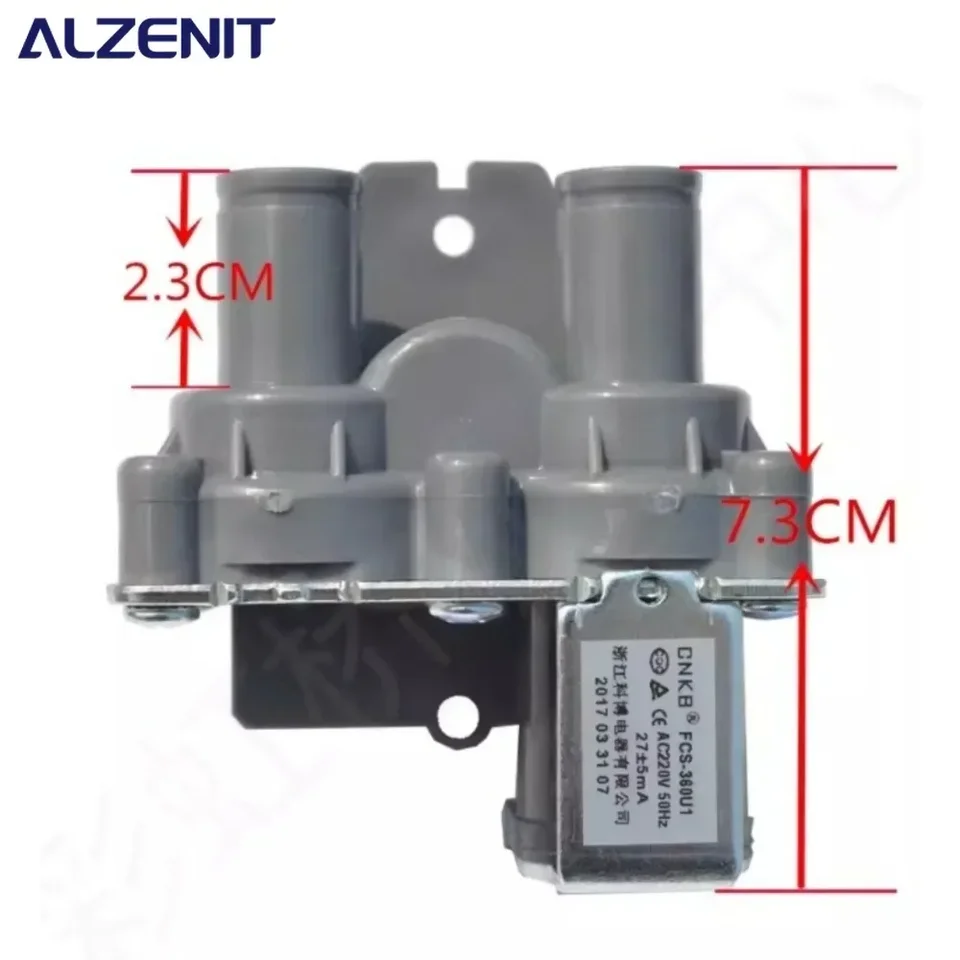 Nový elektrický vstupný solenoidný ventil pre práčku Sanyo Single Double Head FCS360U1 Podložky
